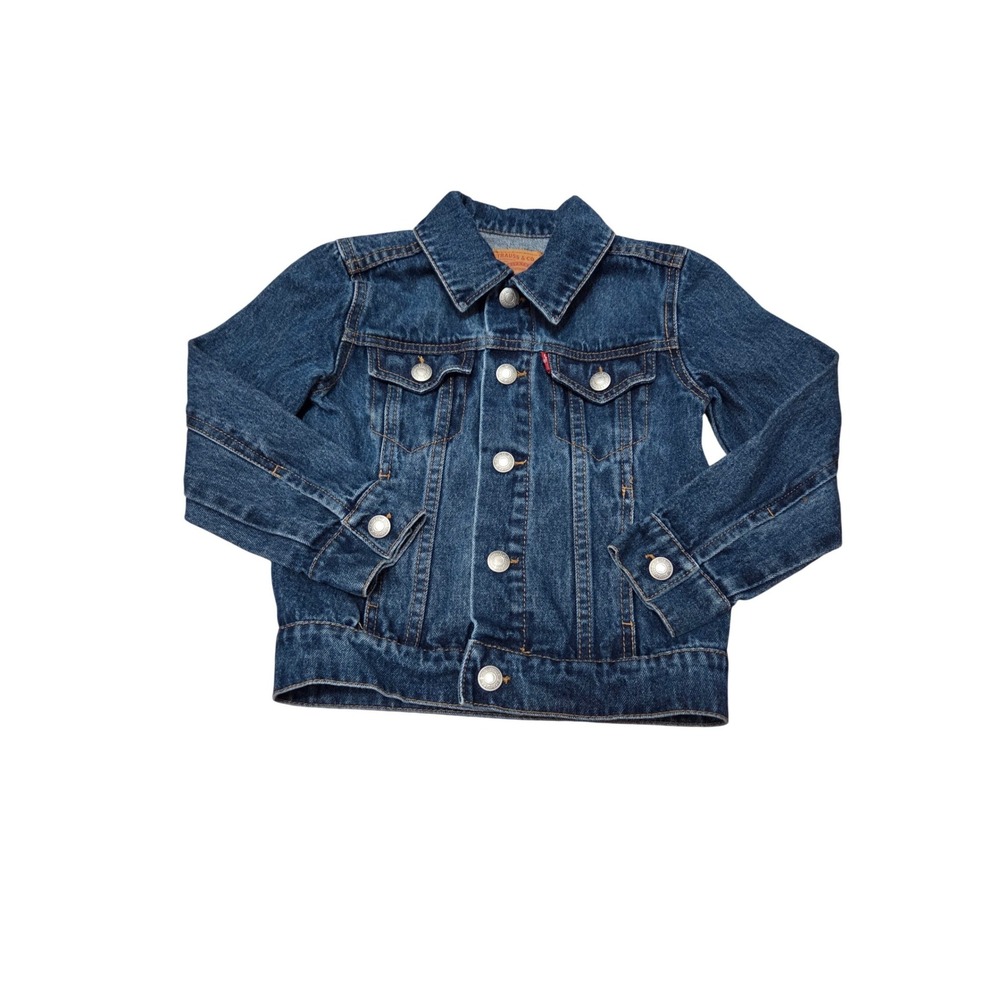 Levi Strauss Kids Blue Denim Trucker Jacket‎ Size 4